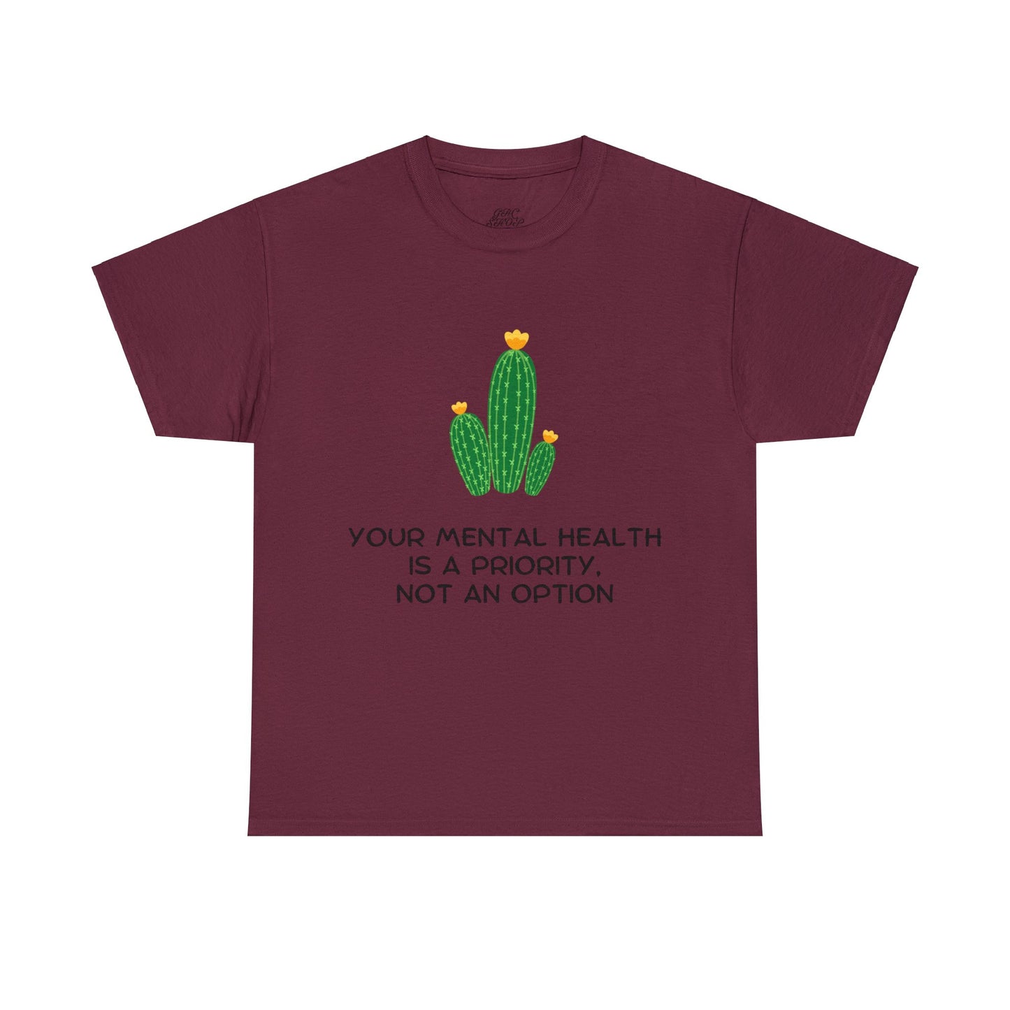 Unisex Heavy Cotton Tee - Your Mental Health is a Priority, Not an Option