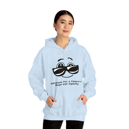 Unisex Hooded Sweatshirt - Advocate for a Future of Hope and Equality