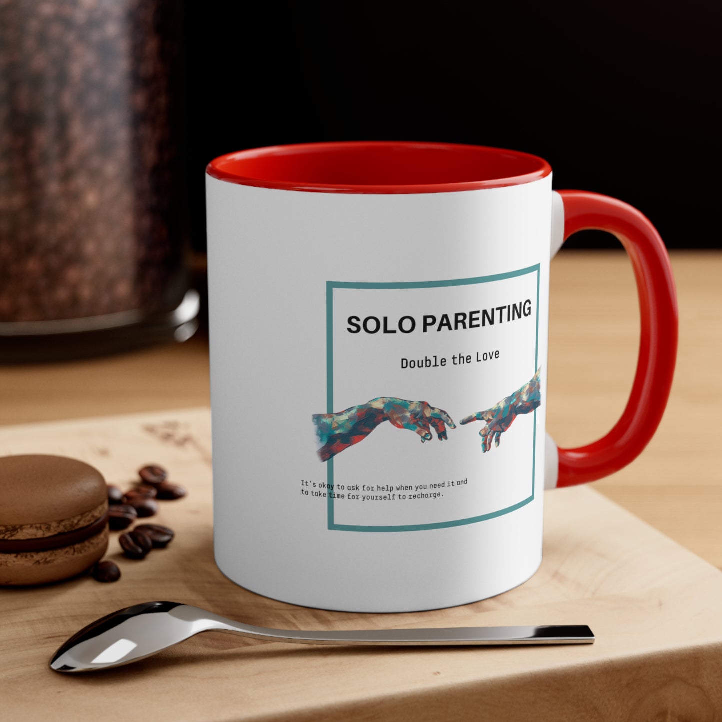 Accent Coffee Mug - Solo Parenting, Double the Love