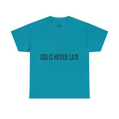 Unisex Heavy Cotton Tee - God is never late