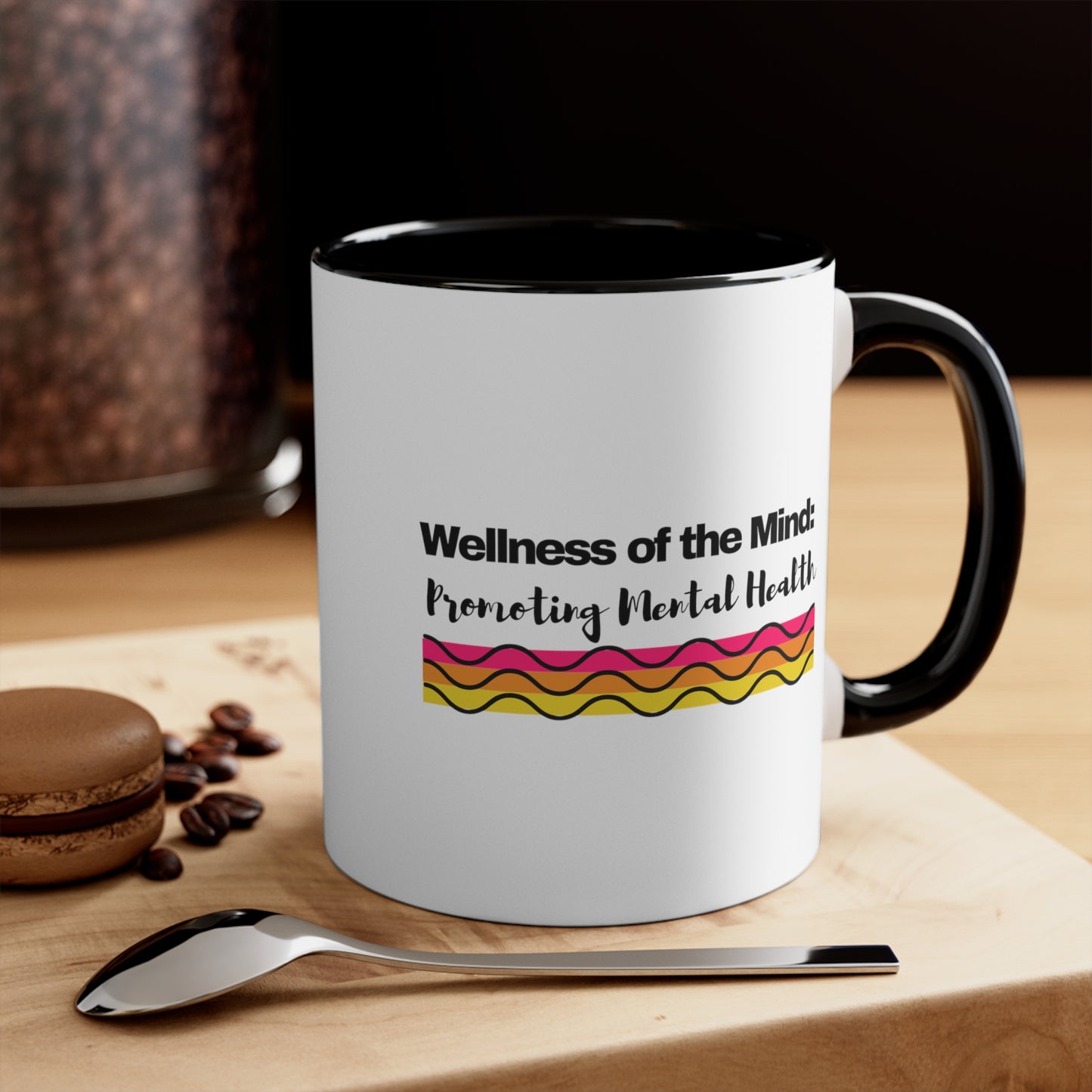 Accent Coffee Mug - Wellness of the Mind: Promoting Mental Health