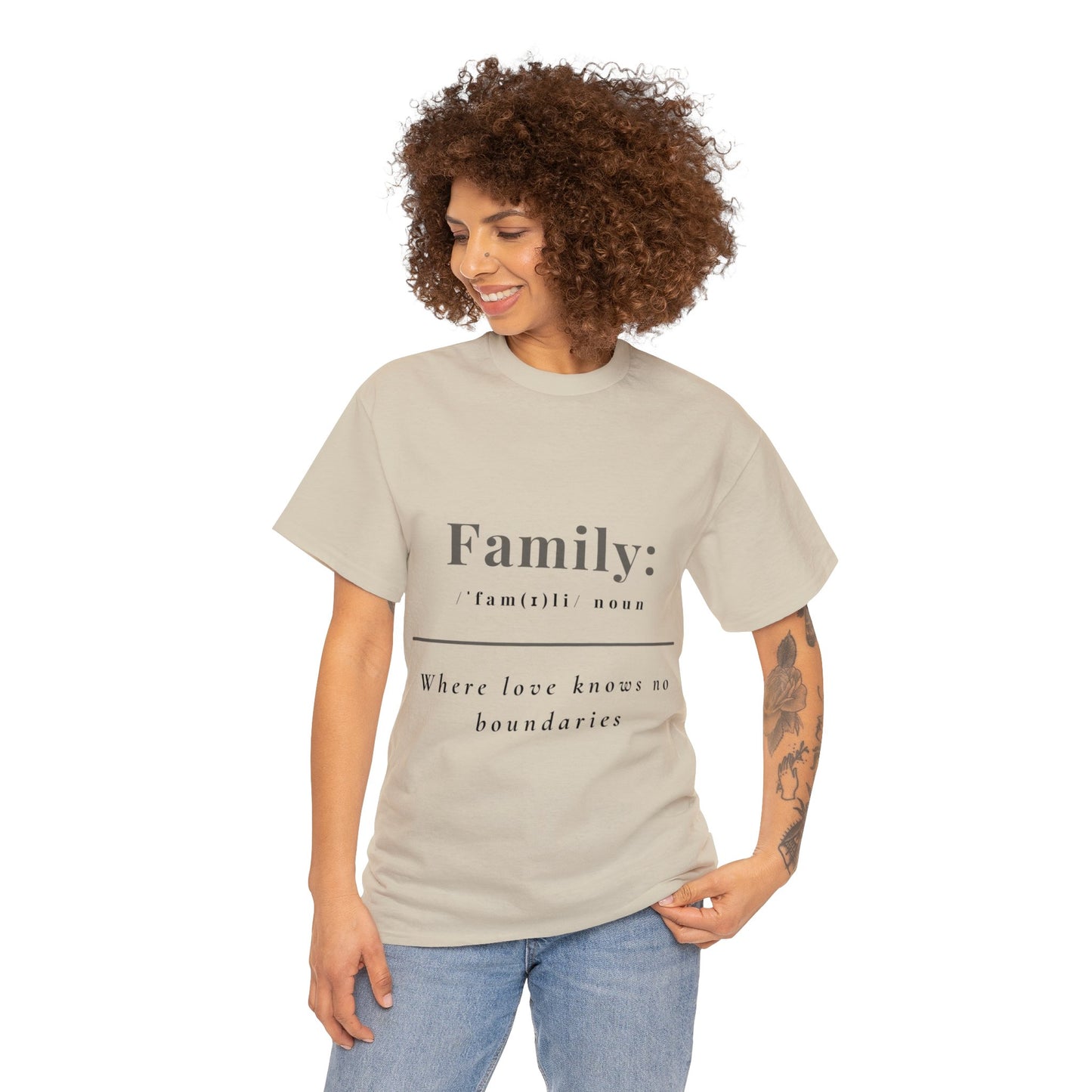 Unisex T-Shirt - Family: Where Love Knows No Boundaries