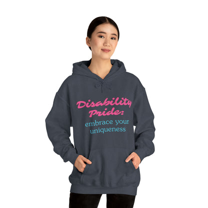 Unisex Hooded Sweatshirt - Disability Pride: Embrace Your Uniqueness