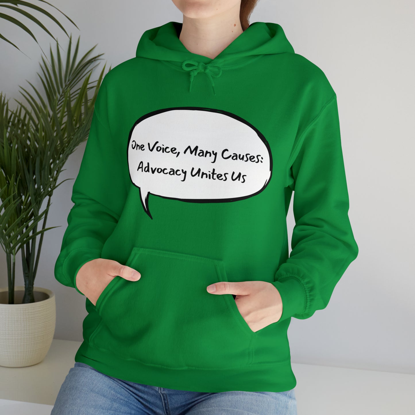 Unisex Hooded Sweatshirt - One Voice, Many Causes: Advocacy Unites Us