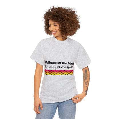 Unisex Heavy Cotton Tee - Wellness of the Mind: Promoting Mental Health