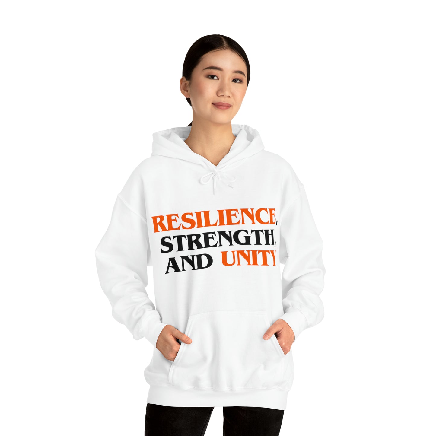 Unisex Hooded Sweatshirt - Resilience, Strength, and Unity