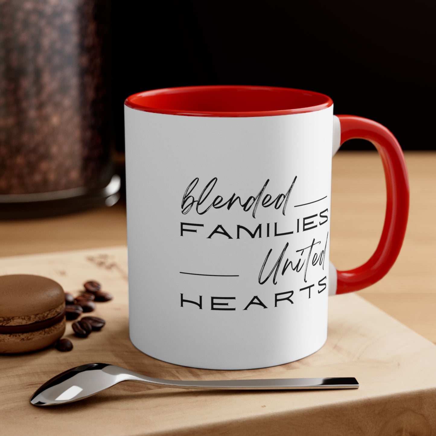 Accent Coffee Mug - Blended Families, United Hearts