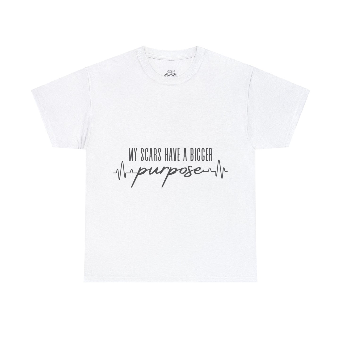 Unisex Heavy Cotton Tee - My scars serve a bigger purpose