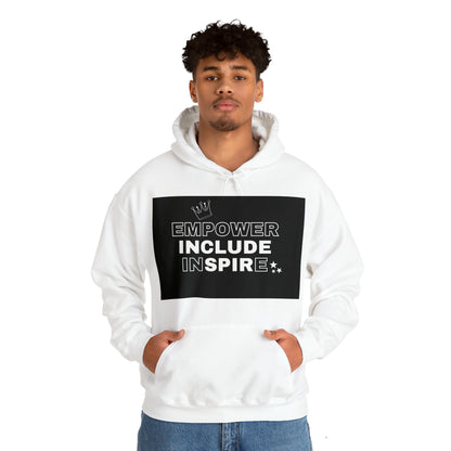 Unisex Hooded Sweatshirt - Empower, Include, Inspire