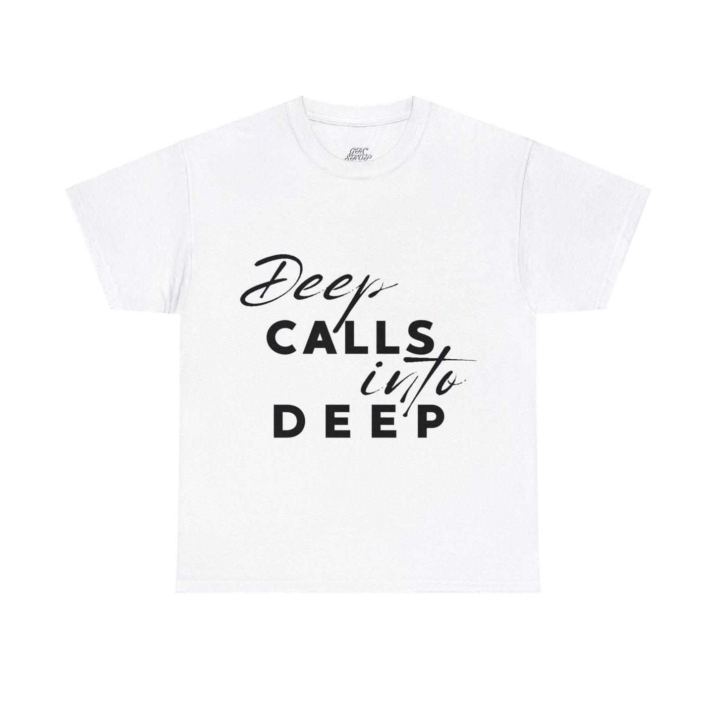 Unisex Heavy Cotton Tee - Deep calls into deep