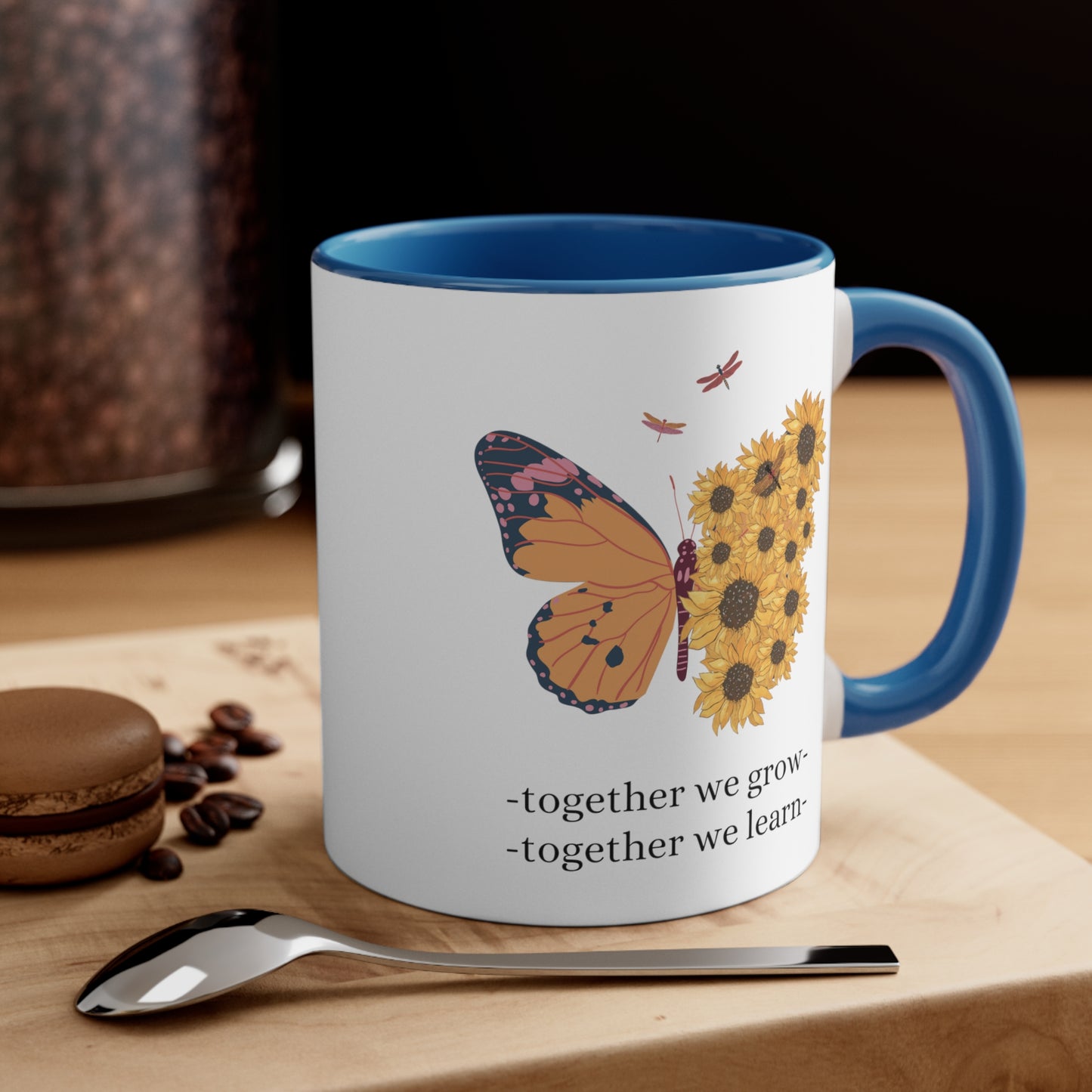 Accent Coffee Mug - Together We Grow, Together We Learn