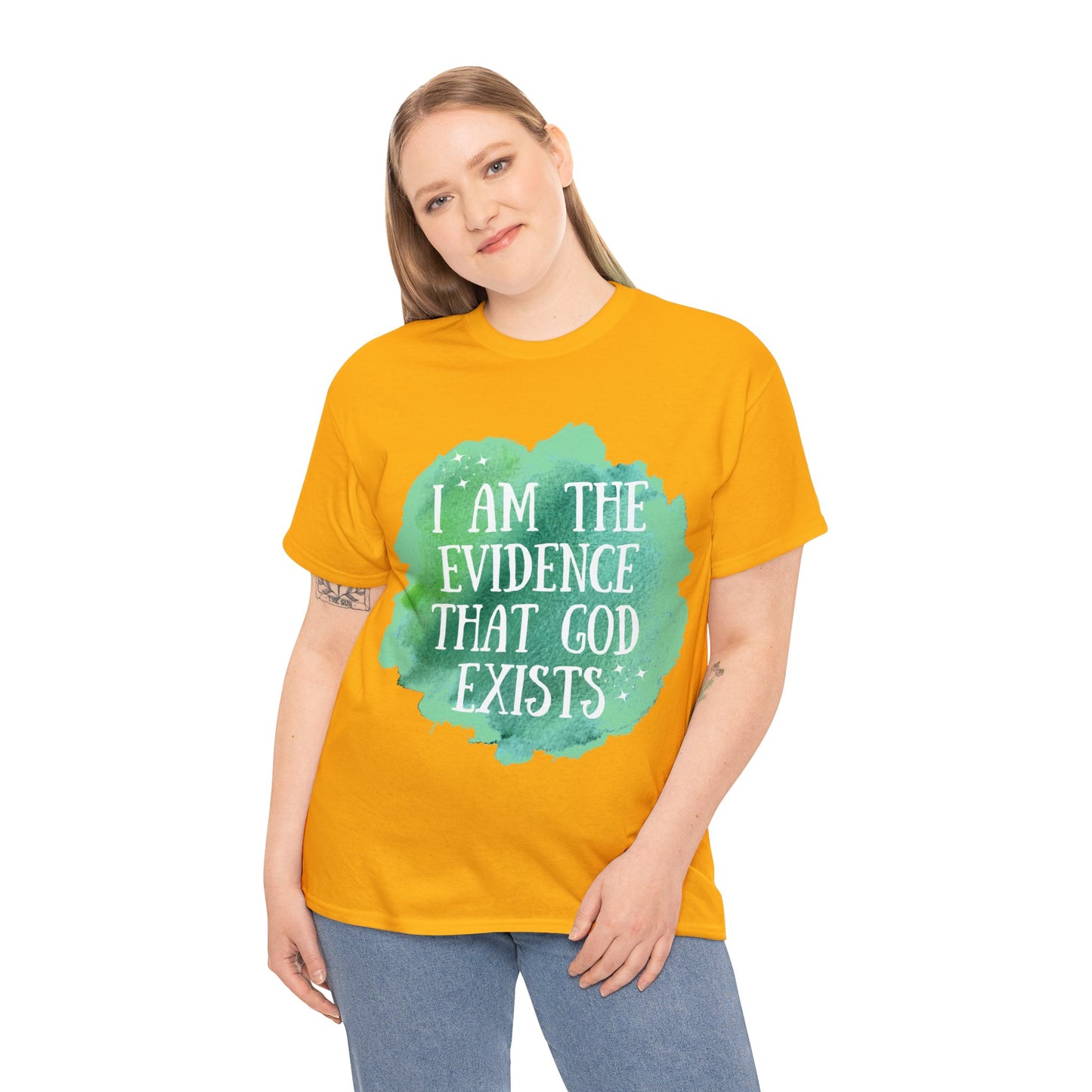 Unisex Heavy Cotton Tee - I am the evidence that God exists