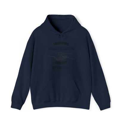 Unisex Hooded Sweatshirt - Championing Single Parents, Every Step of the Way