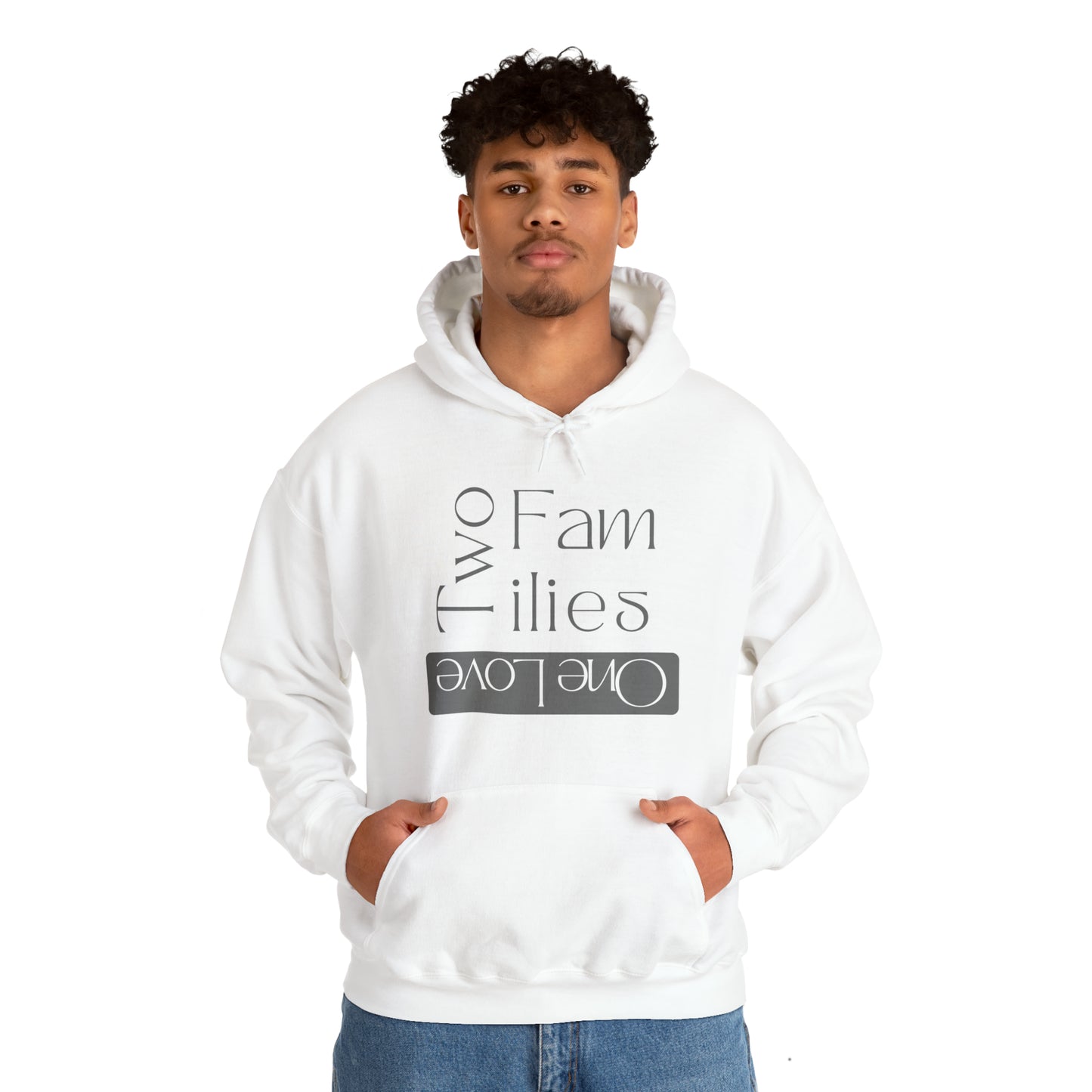 Unisex Hooded Sweatshirt - Two Families, One Love