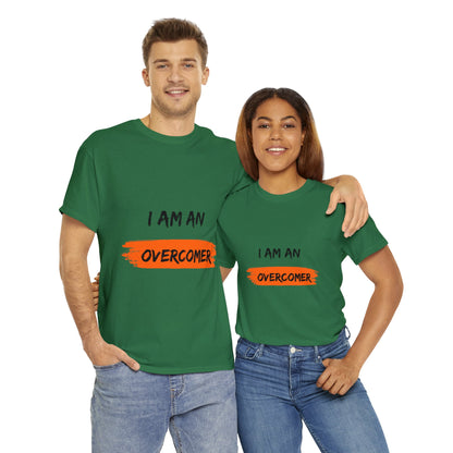 Unisex Heavy Cotton Tee -  I am an overcomer