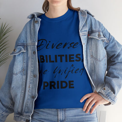 Unisex T-Shirt - Diverse Abilities, One Unified Pride