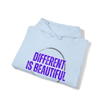 Unisex Hooded Sweatshirt - Different is Beautiful