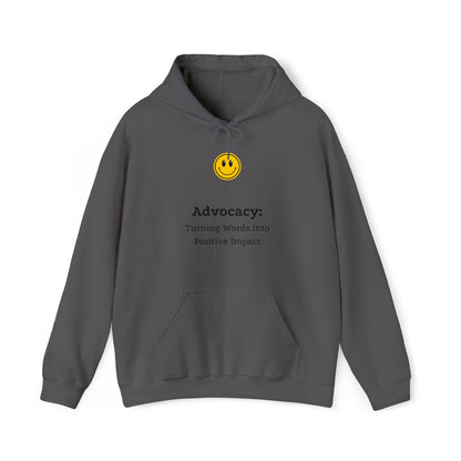 Unisex Hooded Sweatshirt - Advocacy: Turning Words into Positive Impact