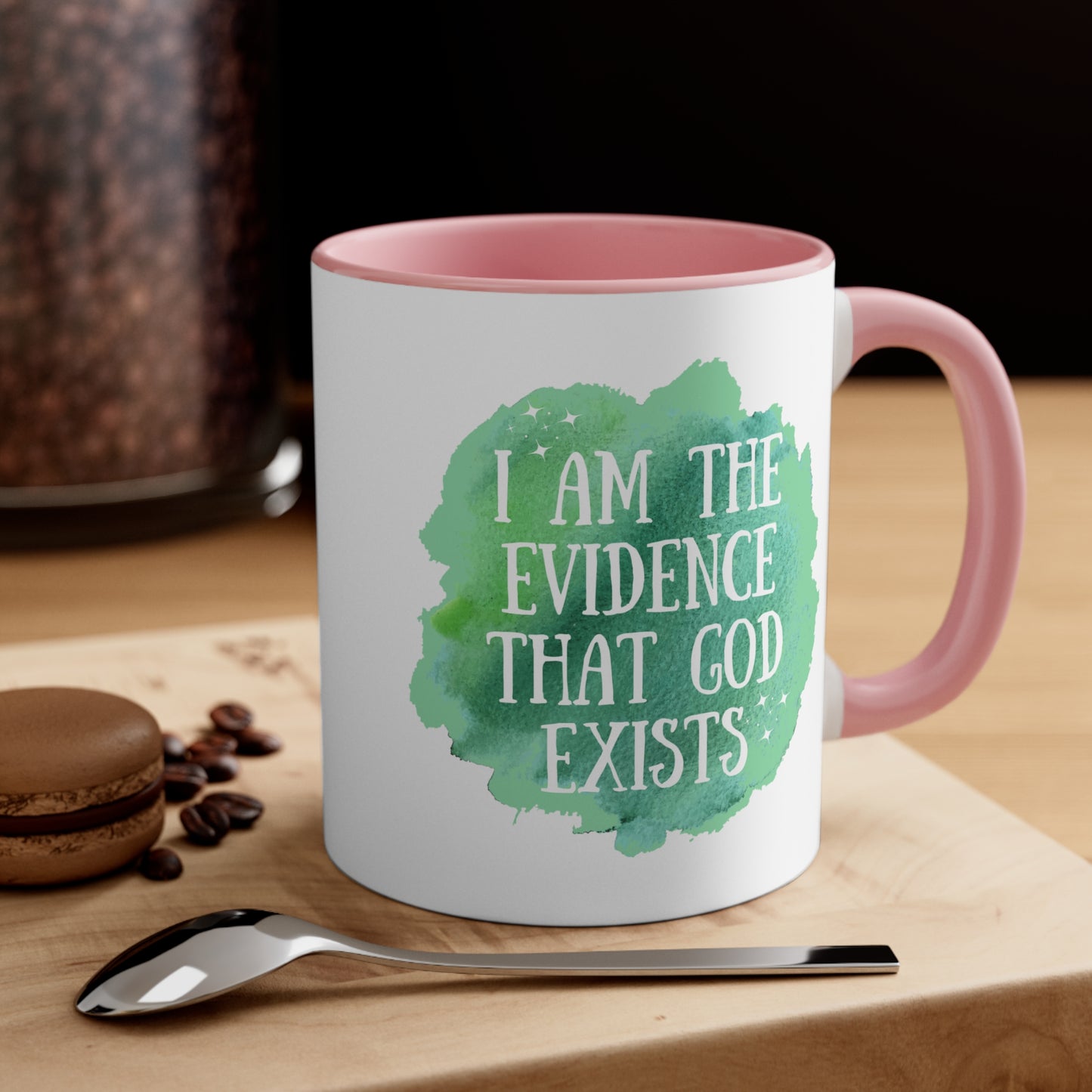 Accent Coffee Mug - I am the evidence that God exists