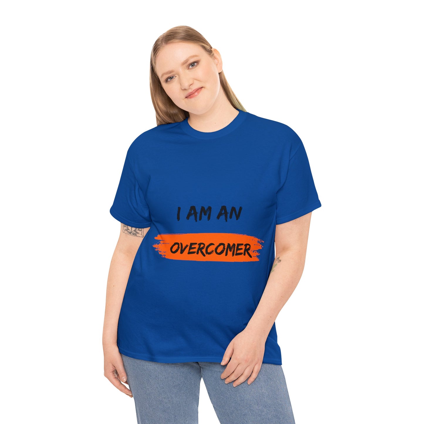 Unisex Heavy Cotton Tee -  I am an overcomer