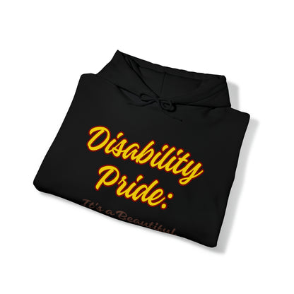 Unisex Hooded Sweatshirt - Disability Pride: It's a Beautiful Spectrum