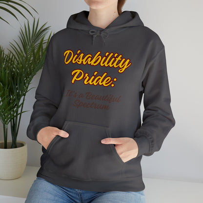 Unisex Hooded Sweatshirt - Disability Pride: It's a Beautiful Spectrum