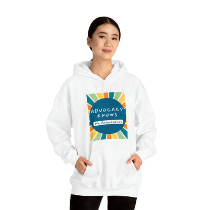 Unisex Hooded Sweatshirt - Advocacy Knows No Boundaries