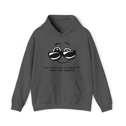 Unisex Hooded Sweatshirt - Advocate for a Future of Hope and Equality