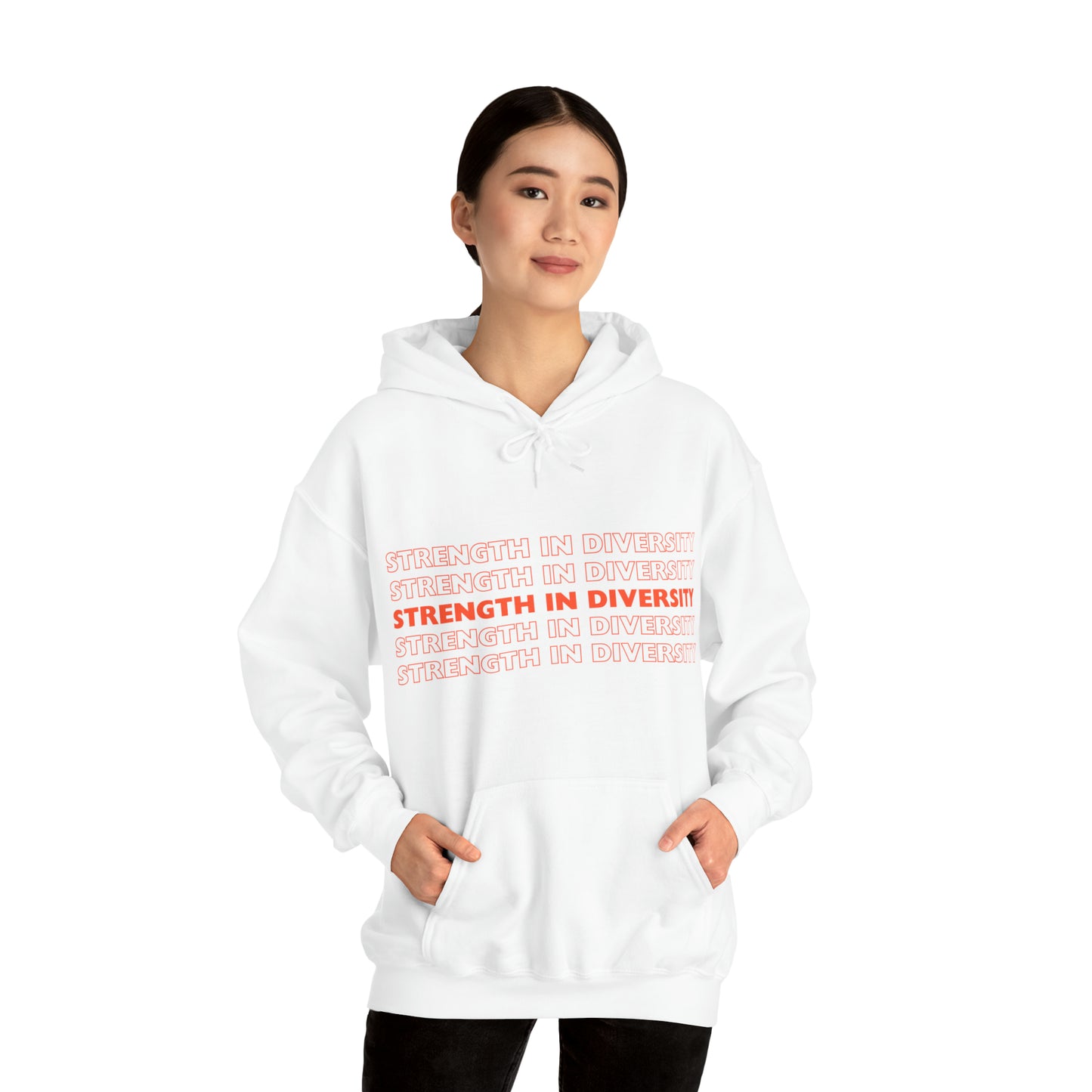 Unisex Hooded Sweatshirt - Strength in Diversity