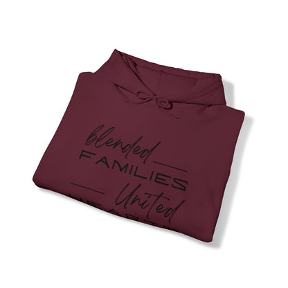 Unisex Hooded Sweatshirt - Blended Families, United Hearts