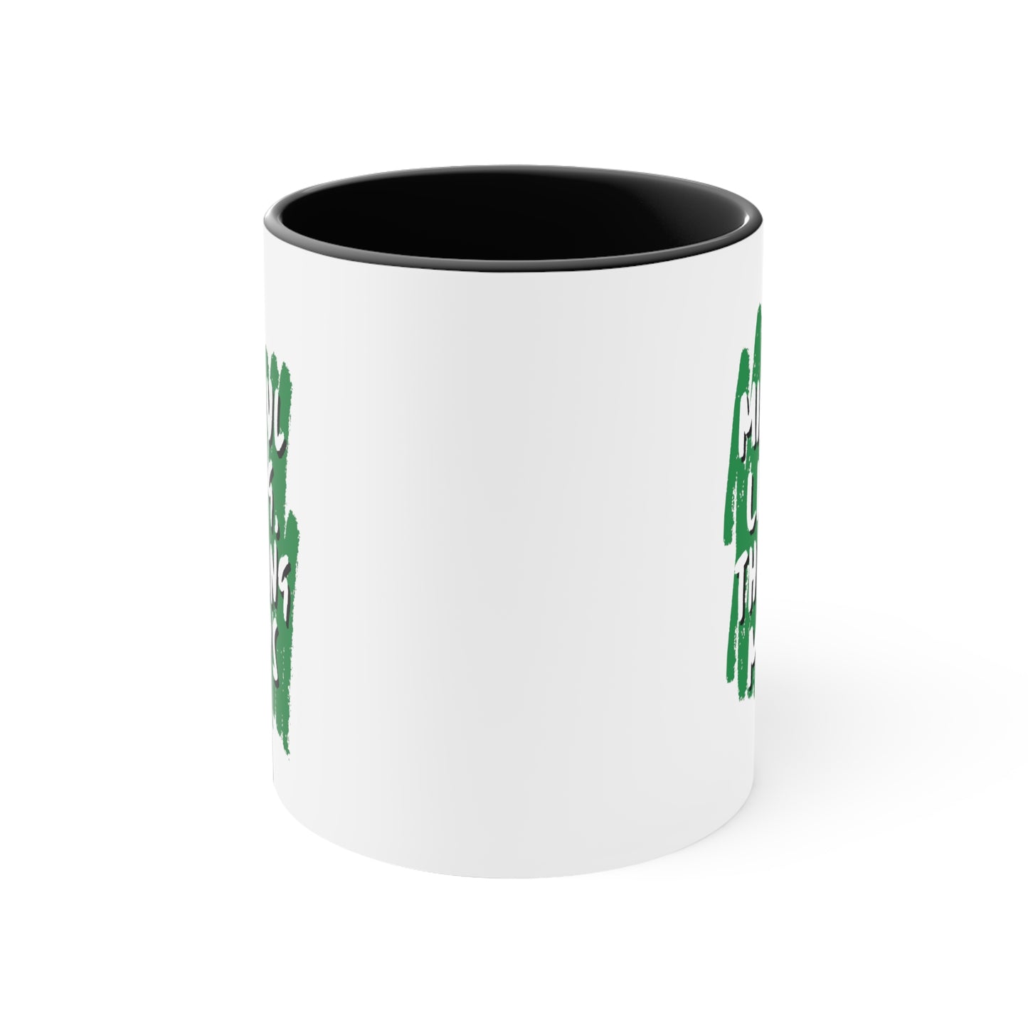 Accent Coffee Mug - Mindful Living, Thriving Minds