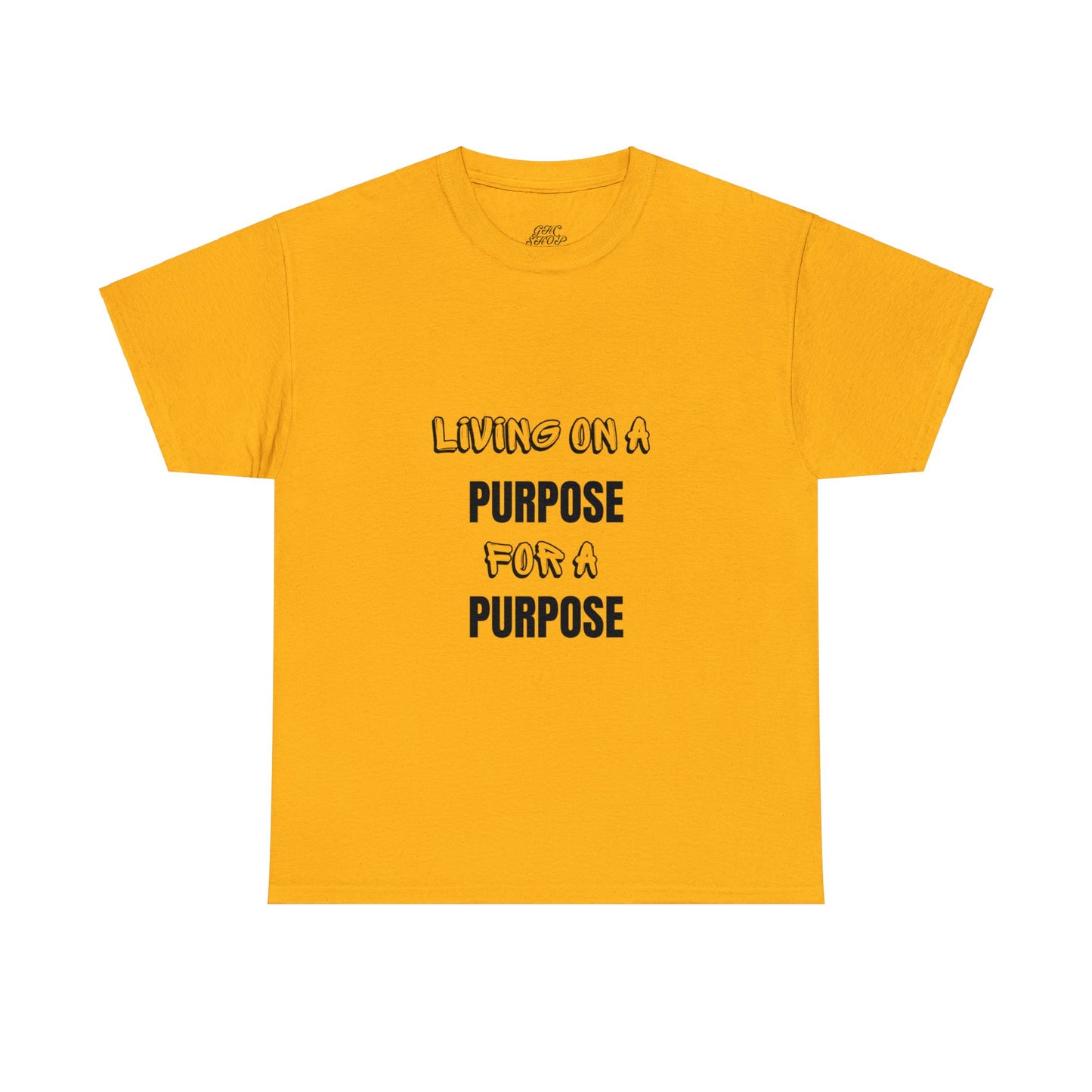 Unisex Heavy Cotton Tee - Living on purpose for a purpose