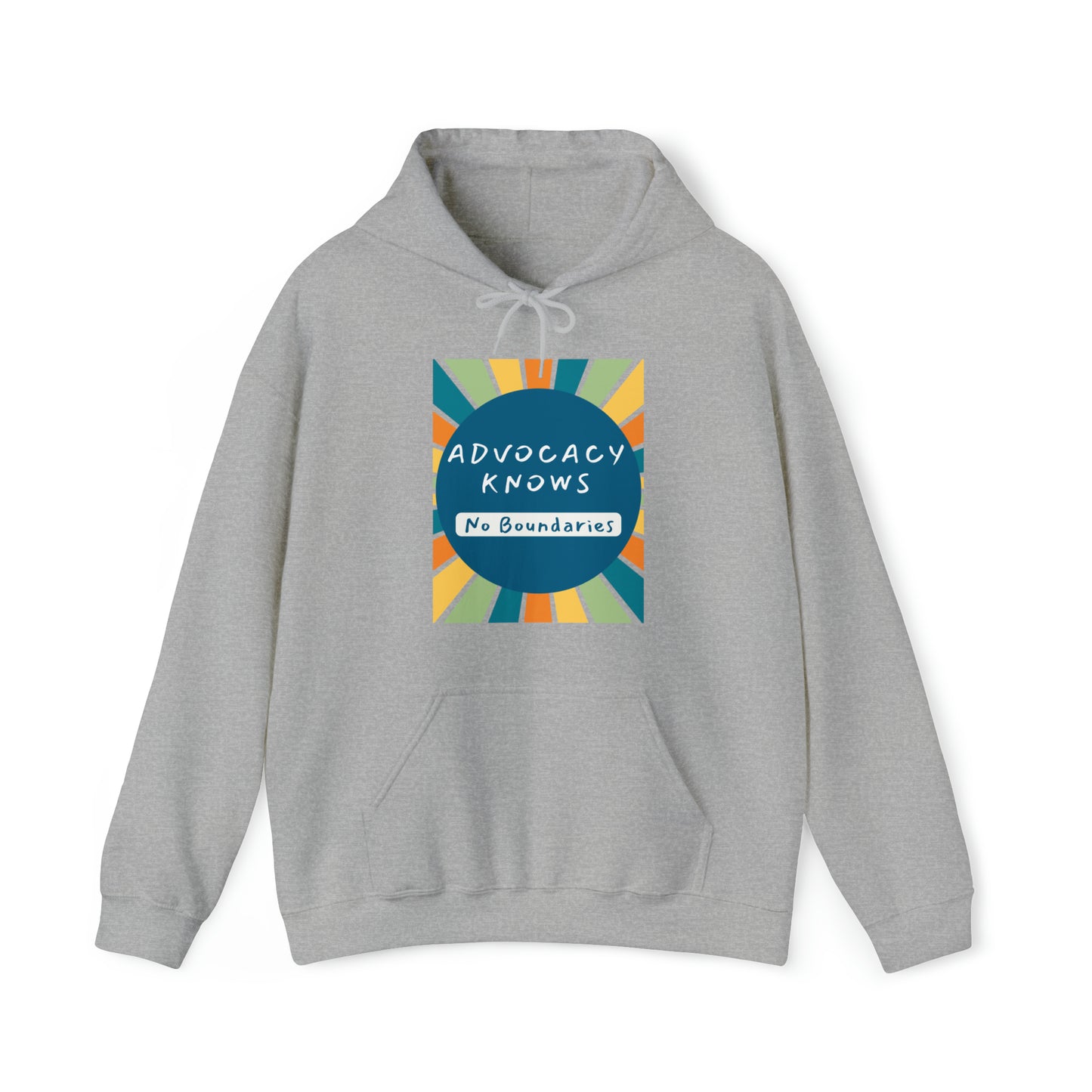 Unisex Hooded Sweatshirt - Advocacy Knows No Boundaries