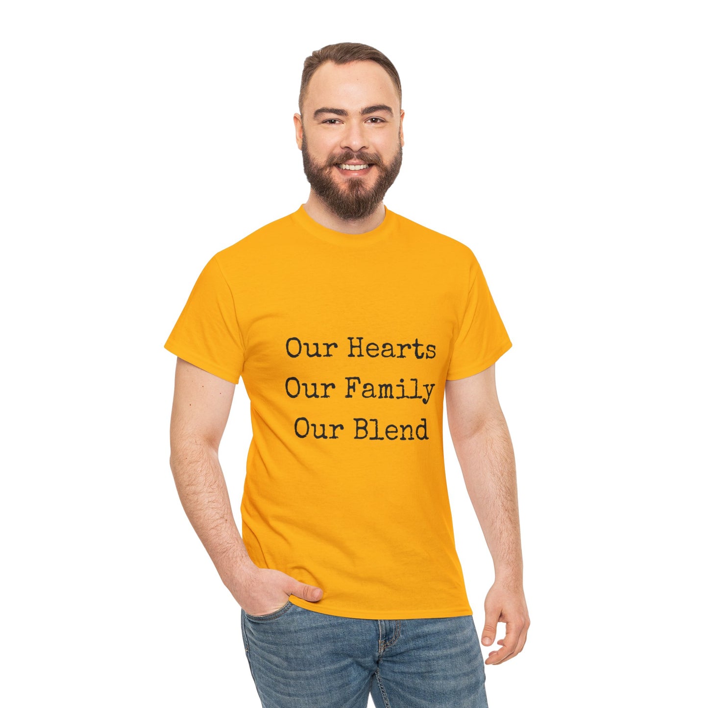 Unisex T-Shirt - Our Hearts, Our Family, Our Blend