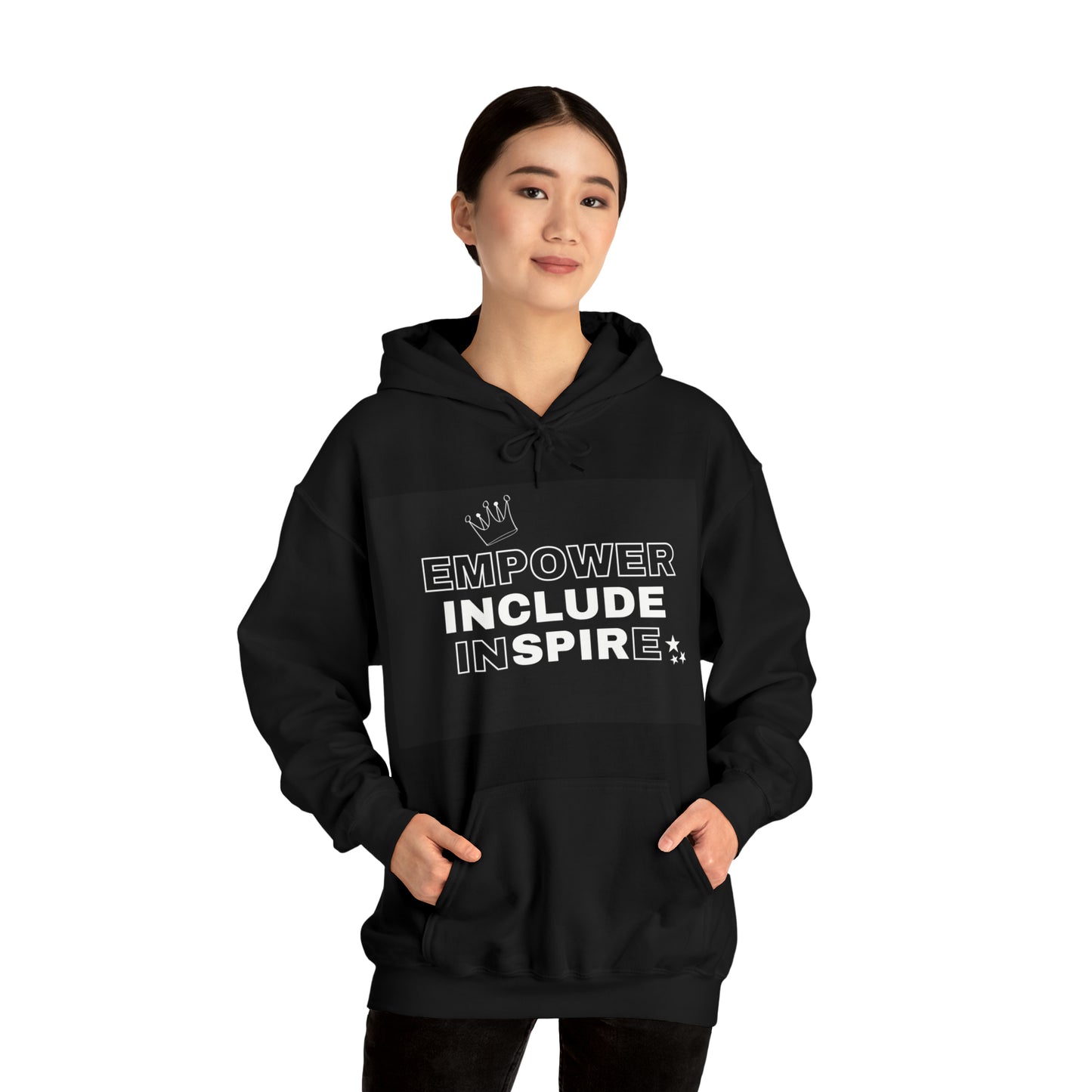 Unisex Hooded Sweatshirt - Empower, Include, Inspire