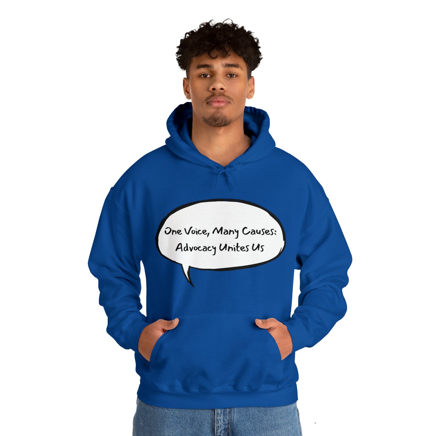 Unisex Hooded Sweatshirt - One Voice, Many Causes: Advocacy Unites Us