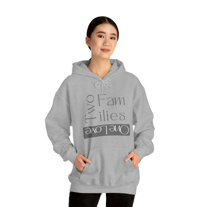 Unisex Hooded Sweatshirt - Two Families, One Love