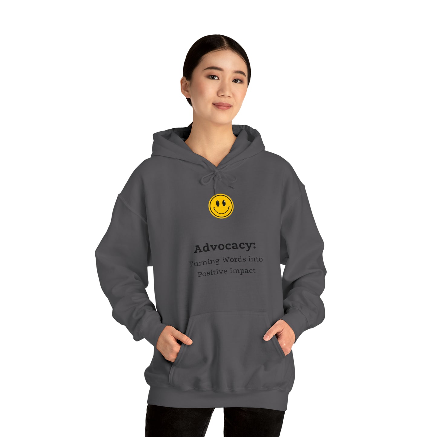 Unisex Hooded Sweatshirt - Advocacy: Turning Words into Positive Impact