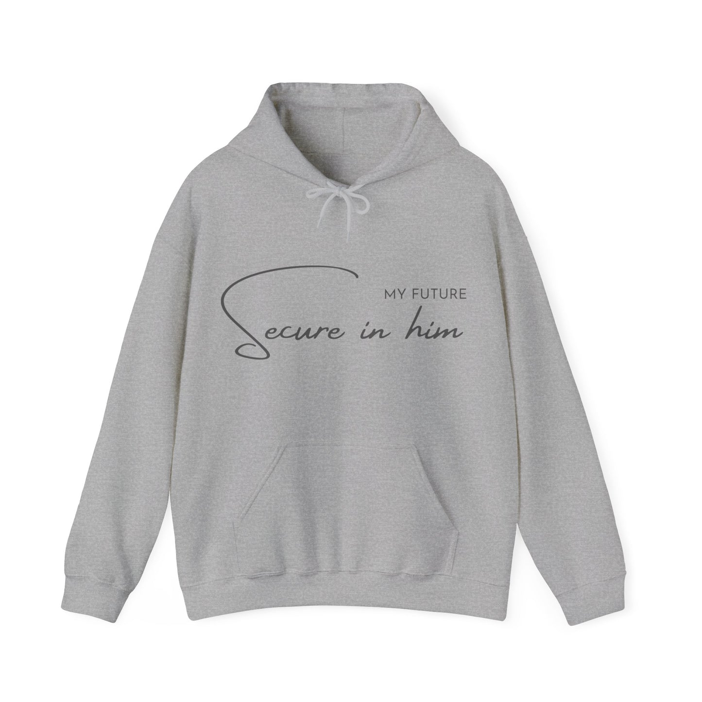 Unisex Hooded Sweatshirt - My future secure in Him