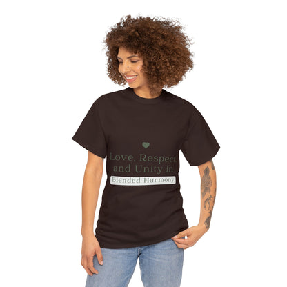 Unisex T-Shirt - Love, Respect, and Unity in Blended Harmony