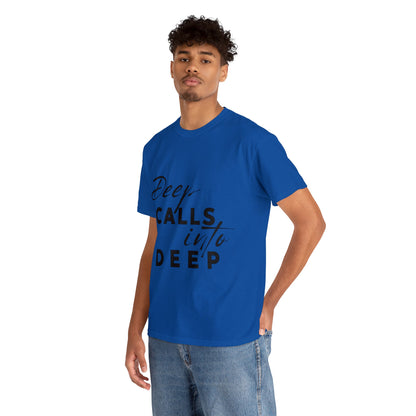 Unisex Heavy Cotton Tee - Deep calls into deep