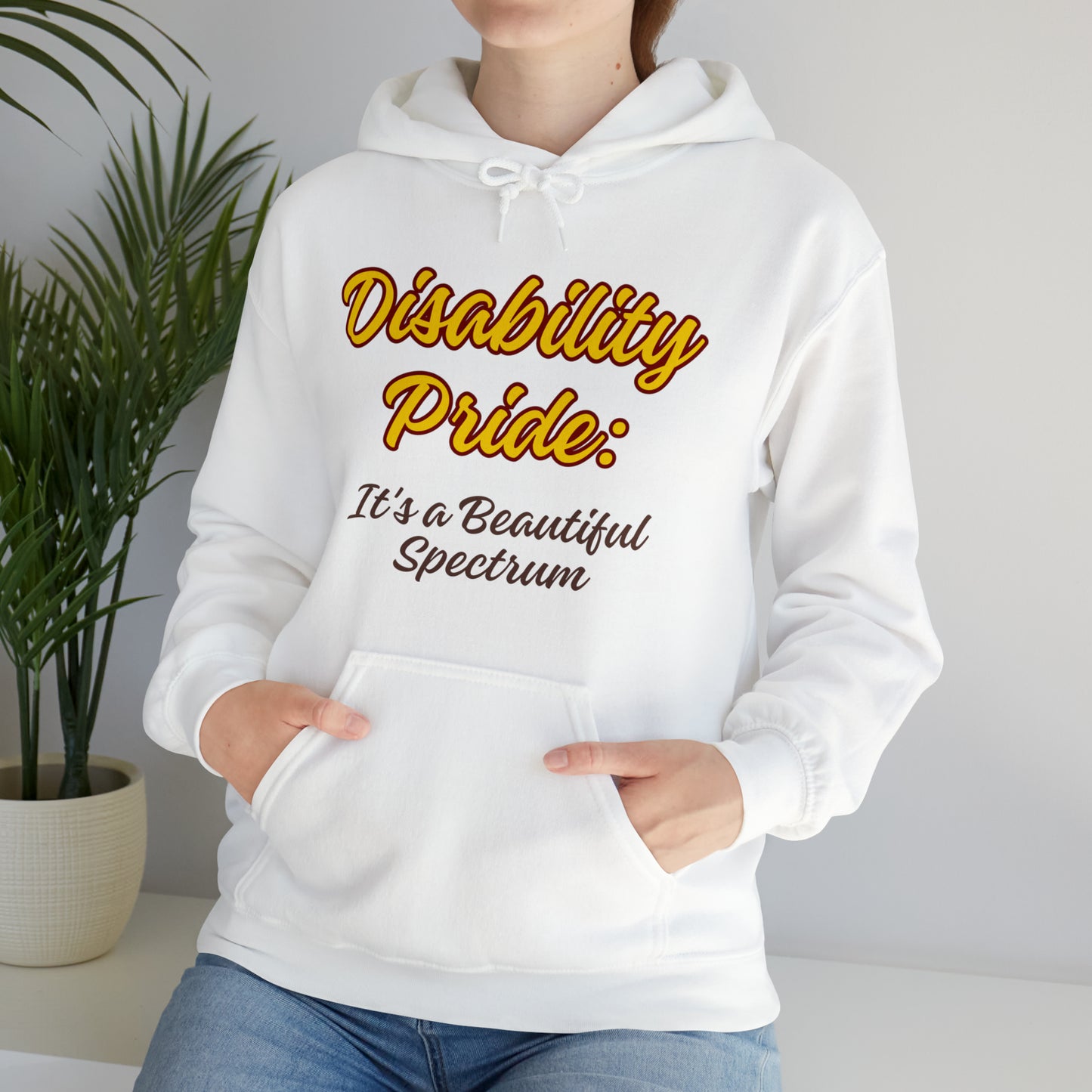 Unisex Hooded Sweatshirt - Disability Pride: It's a Beautiful Spectrum