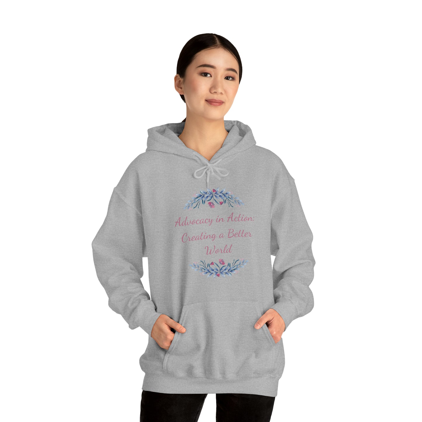 Unisex Heavy Hooded Sweatshirt - Advocacy in Action: Creating a Better World