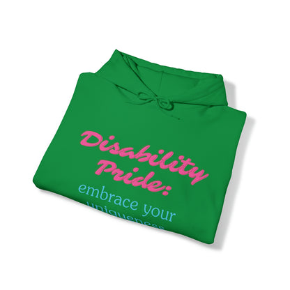 Unisex Hooded Sweatshirt - Disability Pride: Embrace Your Uniqueness