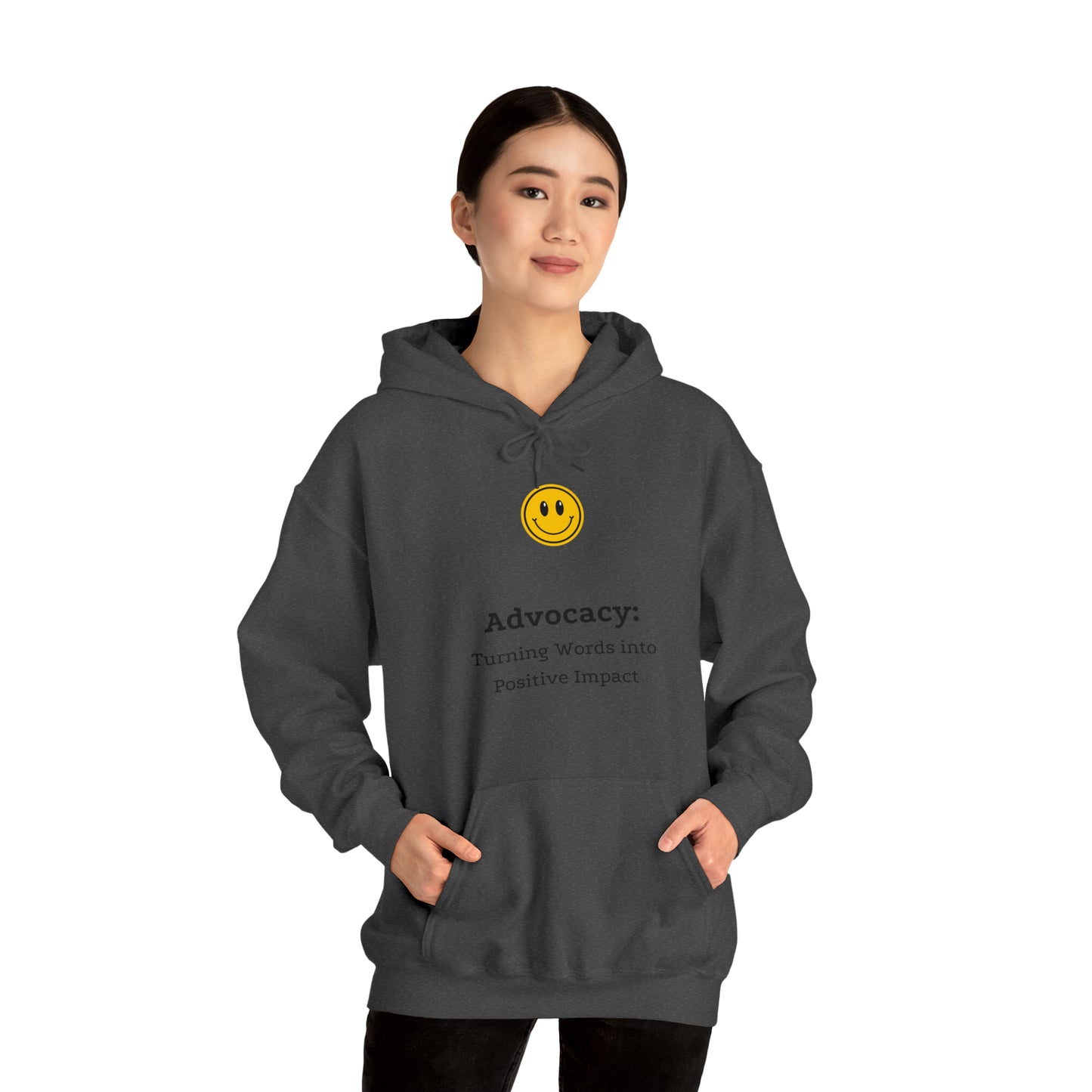 Unisex Hooded Sweatshirt - Advocacy: Turning Words into Positive Impact