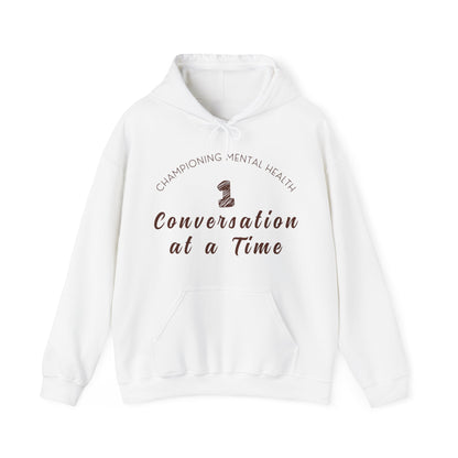 Unisex Hooded Sweatshirt - Championing Mental Health, One Conversation at a Time