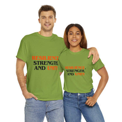 Unisex T-Shirt - Resilience, Strength, and Unity