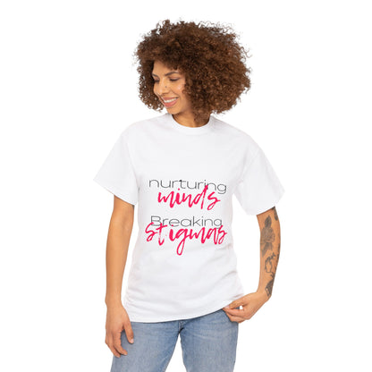 Unisex Heavy Cotton Tee - Nurturing Minds, Breaking Stigmas