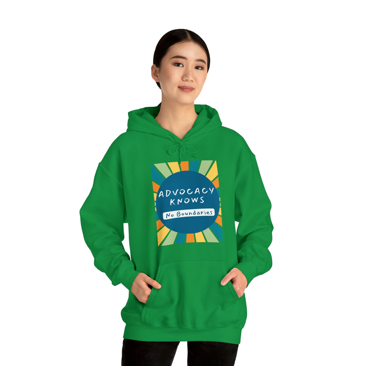 Unisex Hooded Sweatshirt - Advocacy Knows No Boundaries