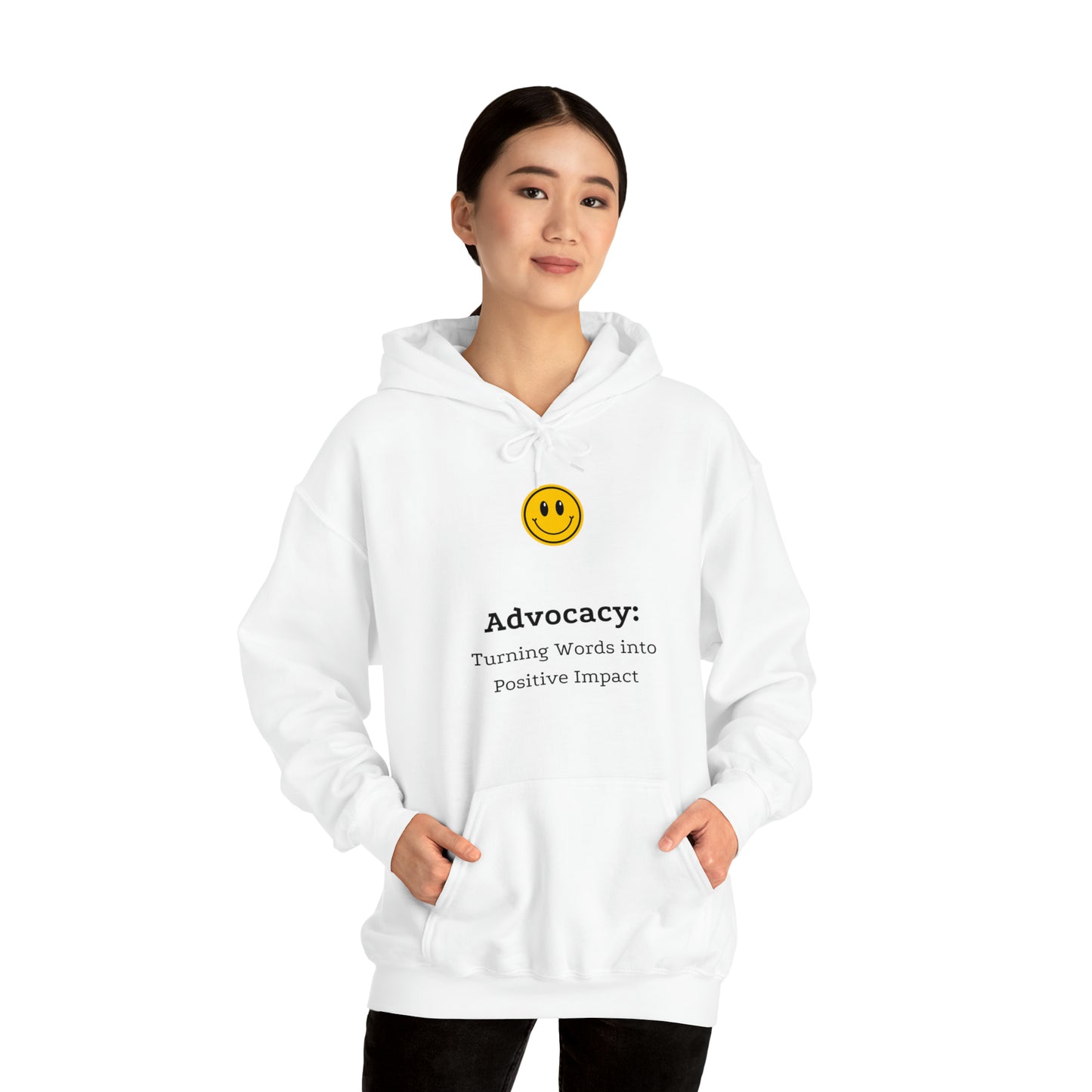 Unisex Hooded Sweatshirt - Advocacy: Turning Words into Positive Impact